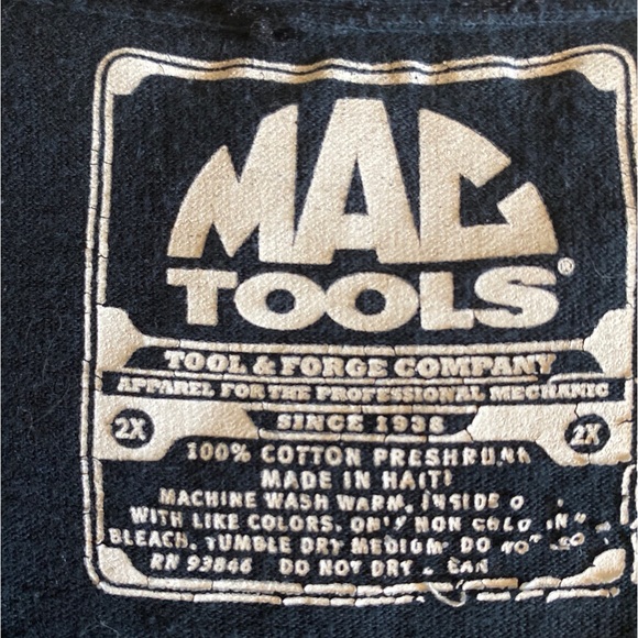 Mac Tools XX Large Black T Shirt “The Wolfpack” Chevelle Design. - Picture 5 of 5